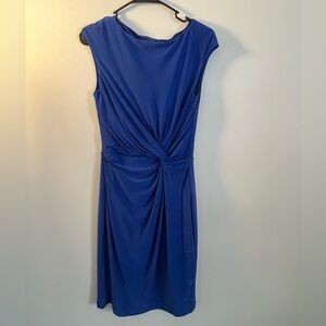 Lauren Ralph Lauren Side Knot Sleeveless Dress